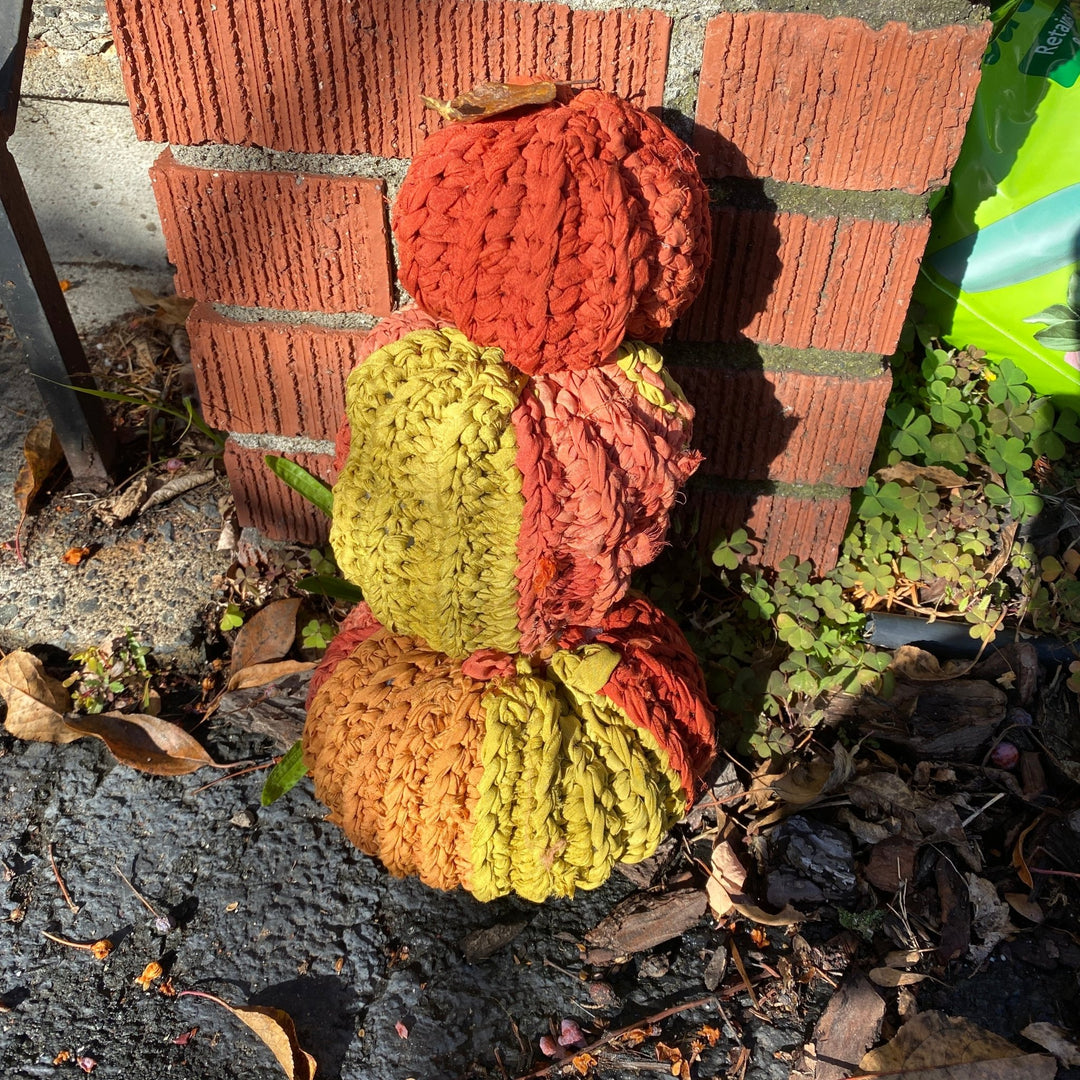 Braided Crochet Stacking Pumpkins | Easy Fall Crochet Tutorial - Darn Good Yarn