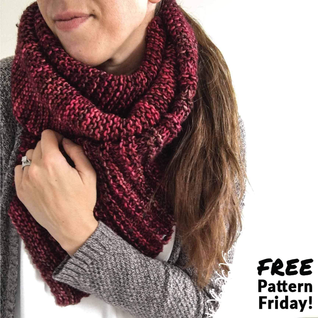 FREE PATTERN FRIDAY: The Milan Scarf Knitting Pattern - Darn Good Yarn