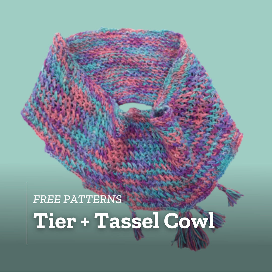 Free Pattern: Knit or Crochet the Tier + Tassel Cowl - Darn Good Yarn