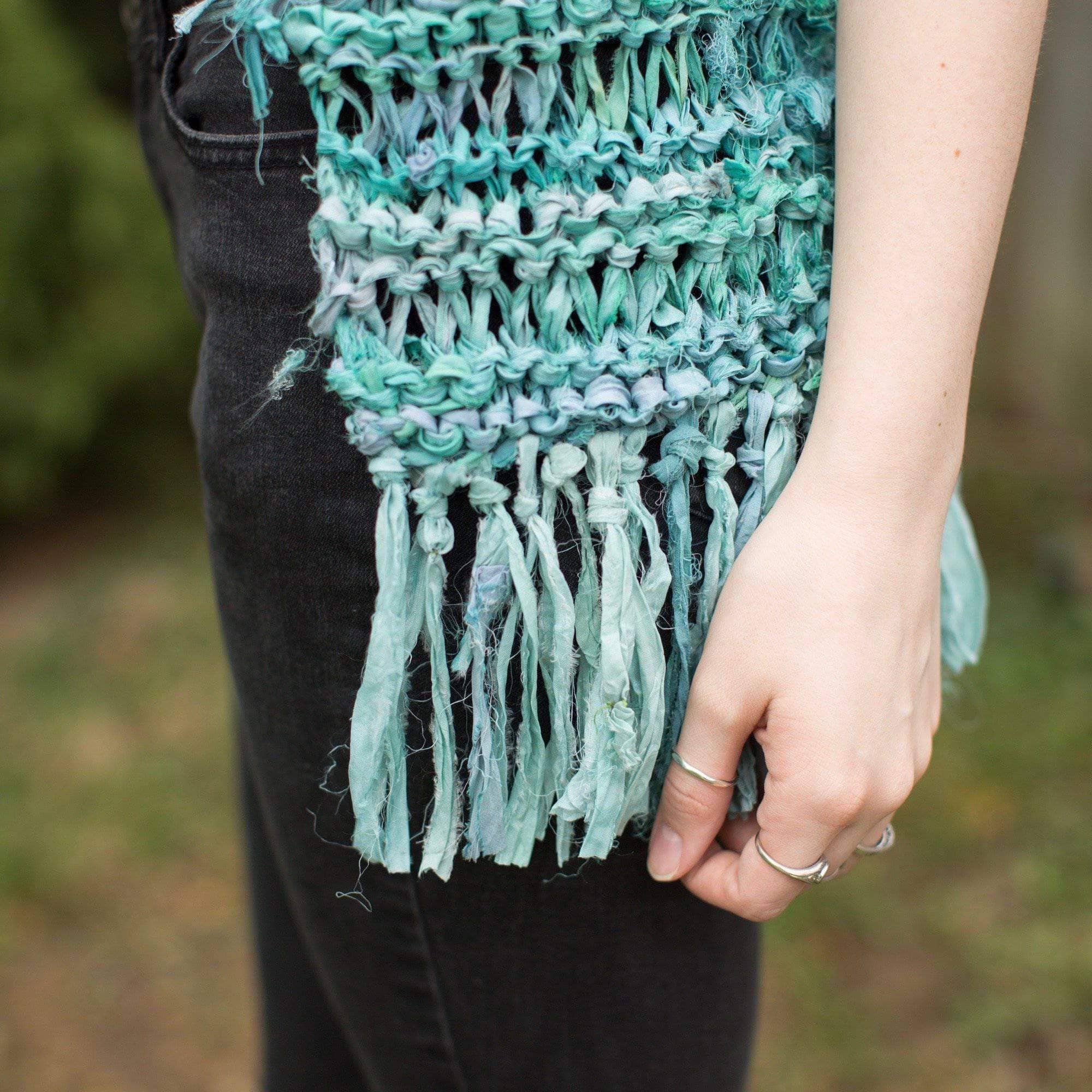 How To Make + Add Fringe To Your Next Knit Or Crochet Project - Darn Good Yarn