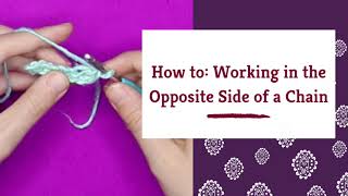 How to: Working in the Opposite Side of a Chain - Darn Good Yarn