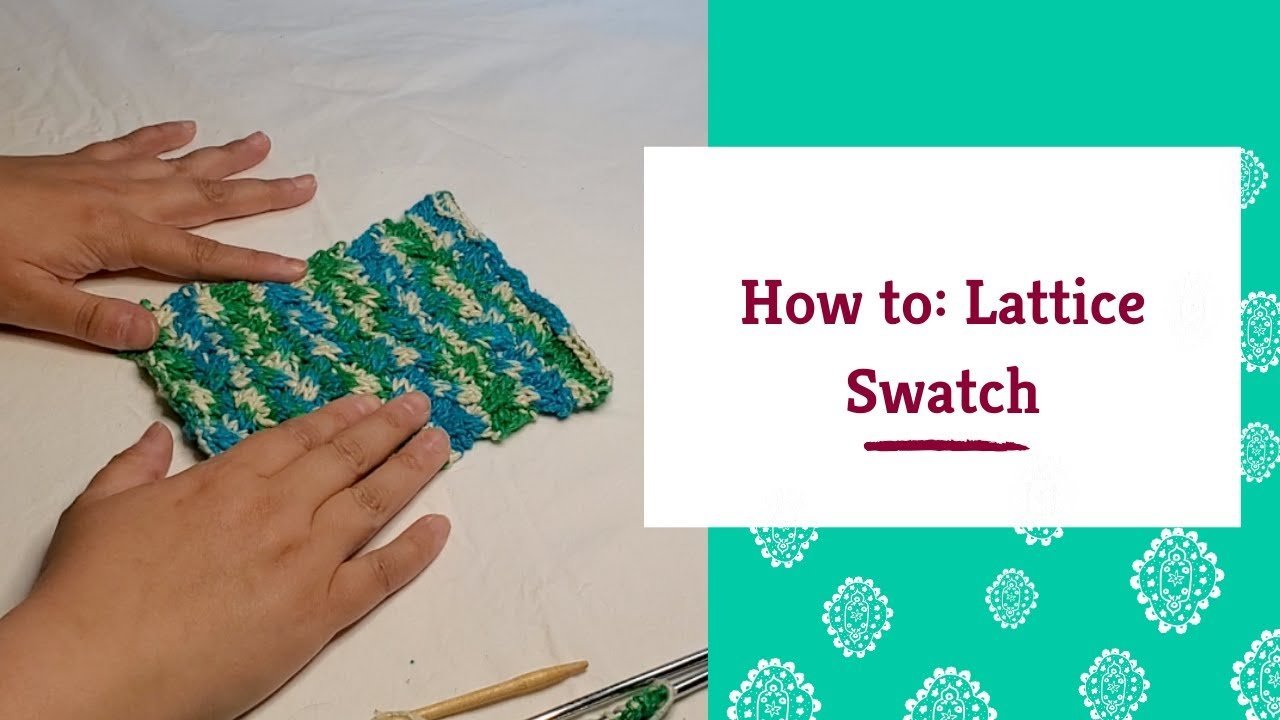 Knit Lattice Stitch Darn Good Yarn