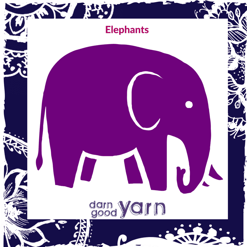 Elephants - Darn Good Yarn