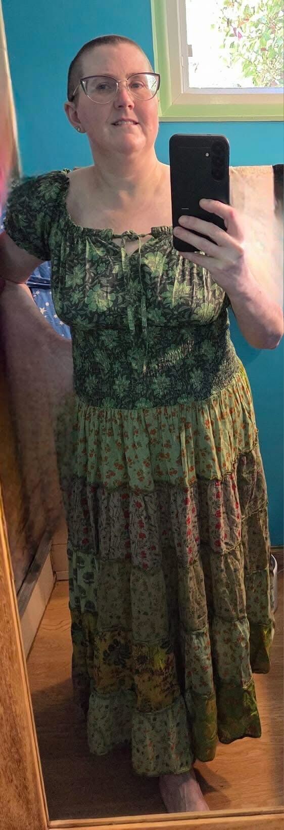 Darn Good Yarn: Limited Edition: Cotton Patchwork Maxi Dress, Clothing and Accessories