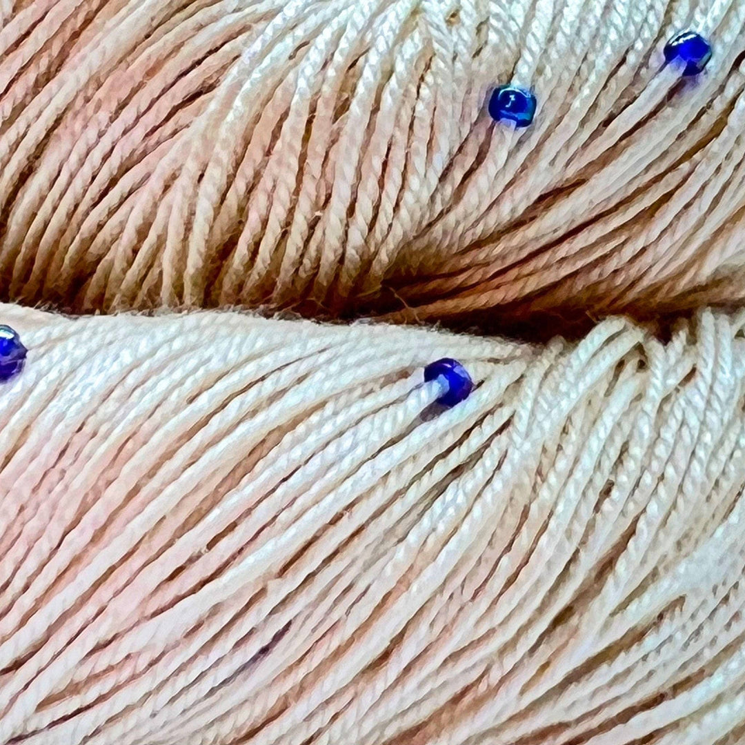 Hand Beaded Silk Yarn - Darn Good Yarn