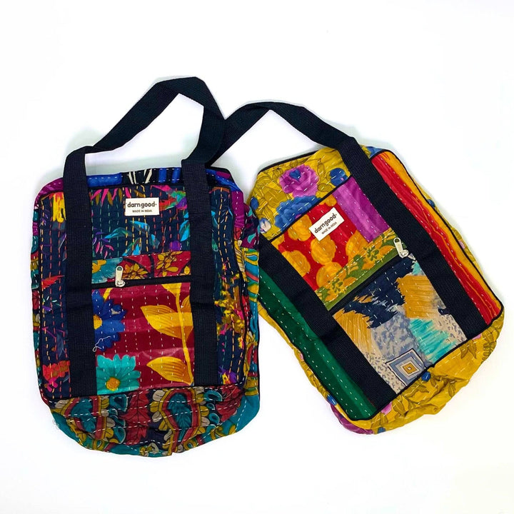 Wanderlust Kantha Stitched Bag - Darn Good Yarn