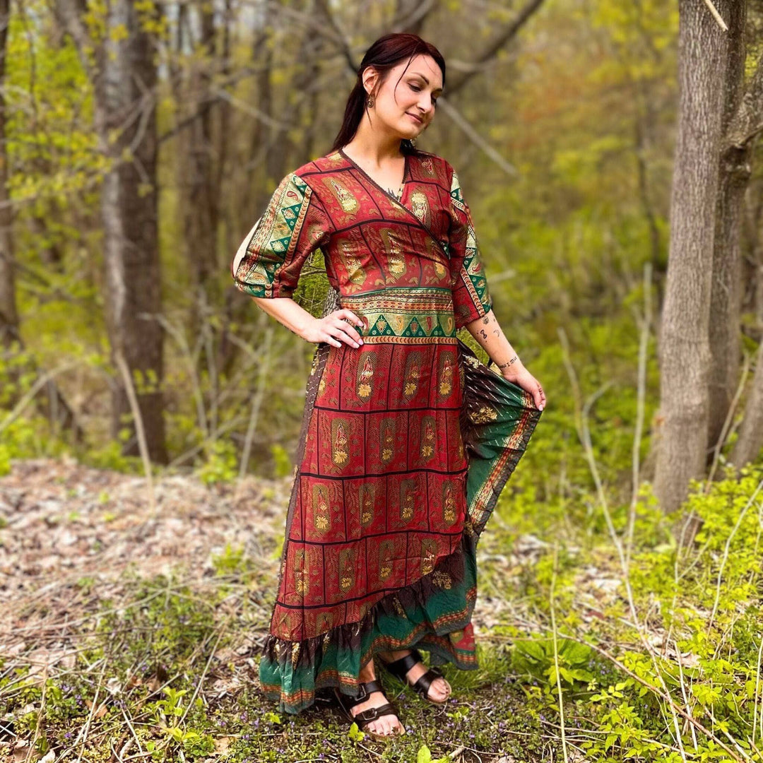 Seconds and Surplus Zaria Wrap Dress - Darn Good Yarn