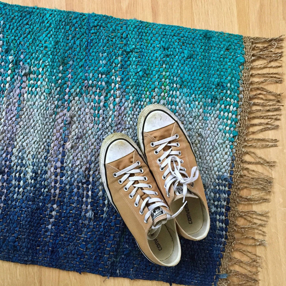 Adriatic Pools Rug Weaving Pattern | Darn Good Yarn - eco-friendly yarn + boho clothing