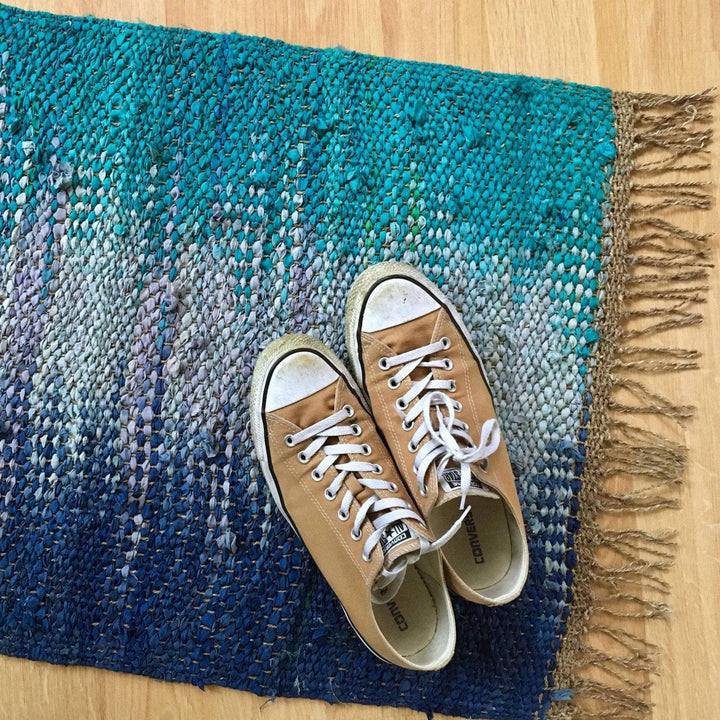 Adriatic Pools Rug Weaving Pattern | Darn Good Yarn - eco-friendly yarn + boho clothing