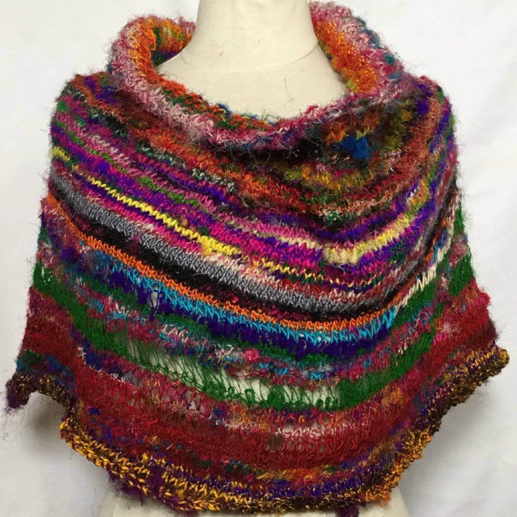 Cowl Neck Poncho Kit | Darn Good Yarn - eco-friendly yarn + boho clothing