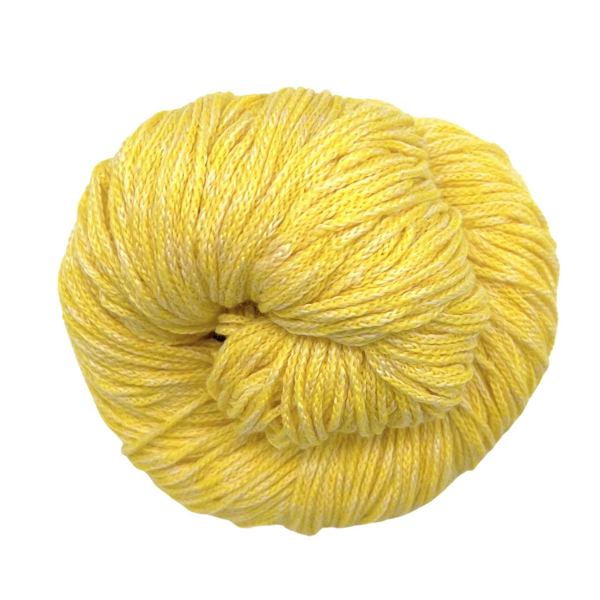  Knitting Yarn of Cotton, Viscose and Linen, Drops Belle, DK,  Light Worsted Weight, 1.8 oz 131 Yards (04 Dandelion)