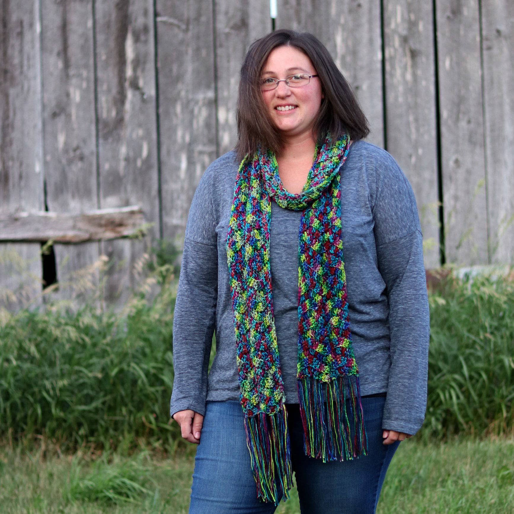 Headlands Crochet Scarf Pattern | Darn Good Yarn