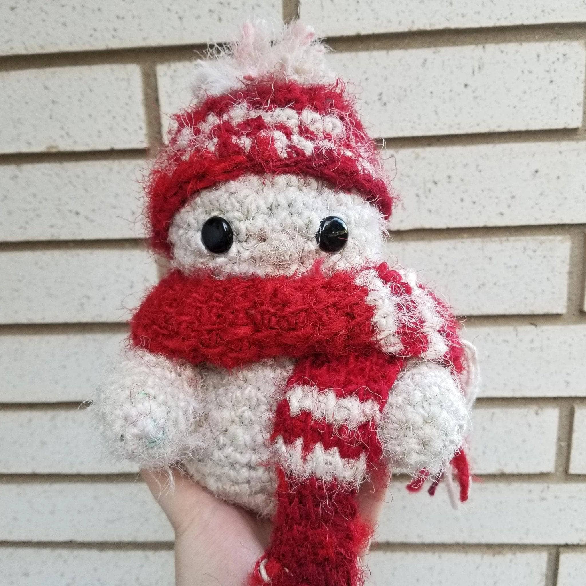 New Crochet Kit for Beginners with Crochet Yarn - Christmas Snowman  Amigurumi