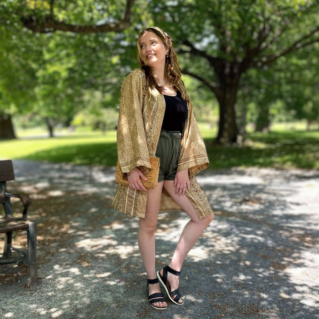 The Charlotte - Short Sari Robe - Darn Good Yarn
