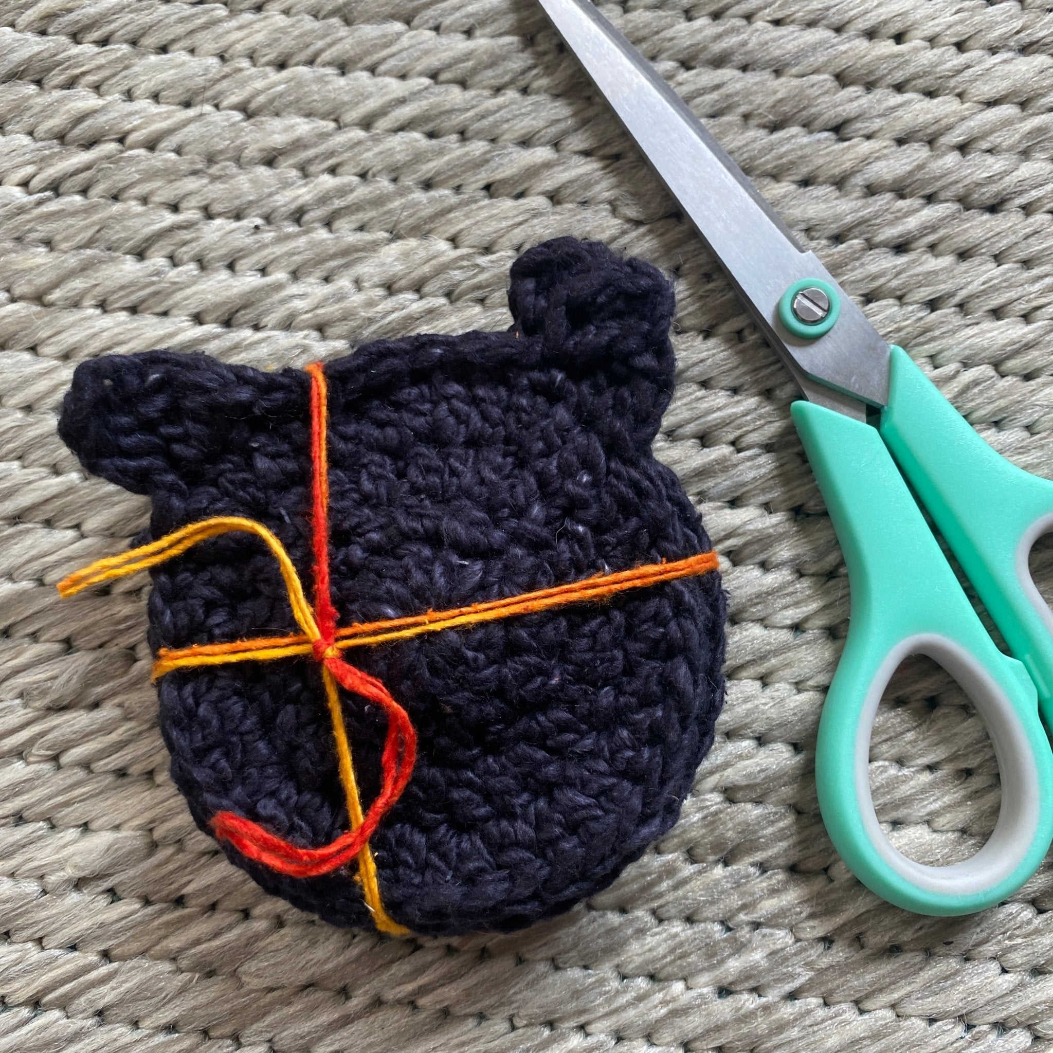 Black Cat Coasters Set | Crochet Tutorial - Darn Good Yarn