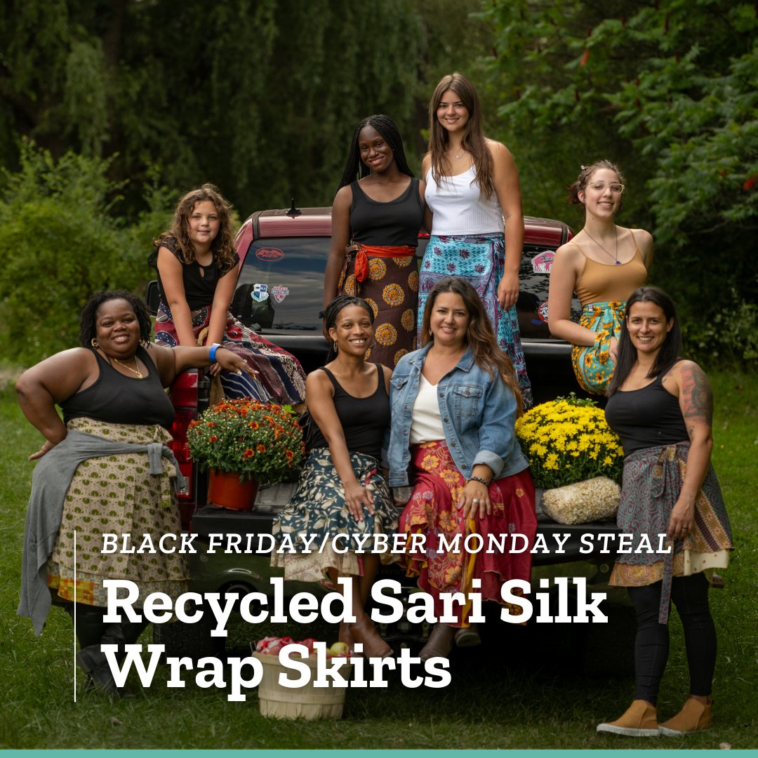 Black Friday/Cyber Monday Must-Have: Sari Silk Wrap Skirts - Darn Good Yarn