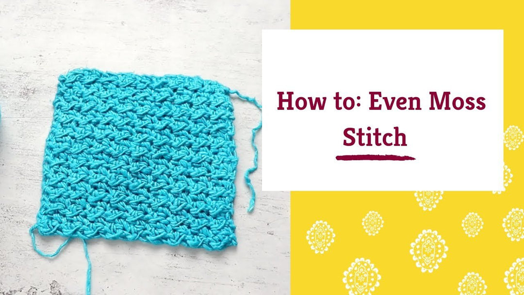 Crochet Even Moss Stitch - Darn Good Yarn