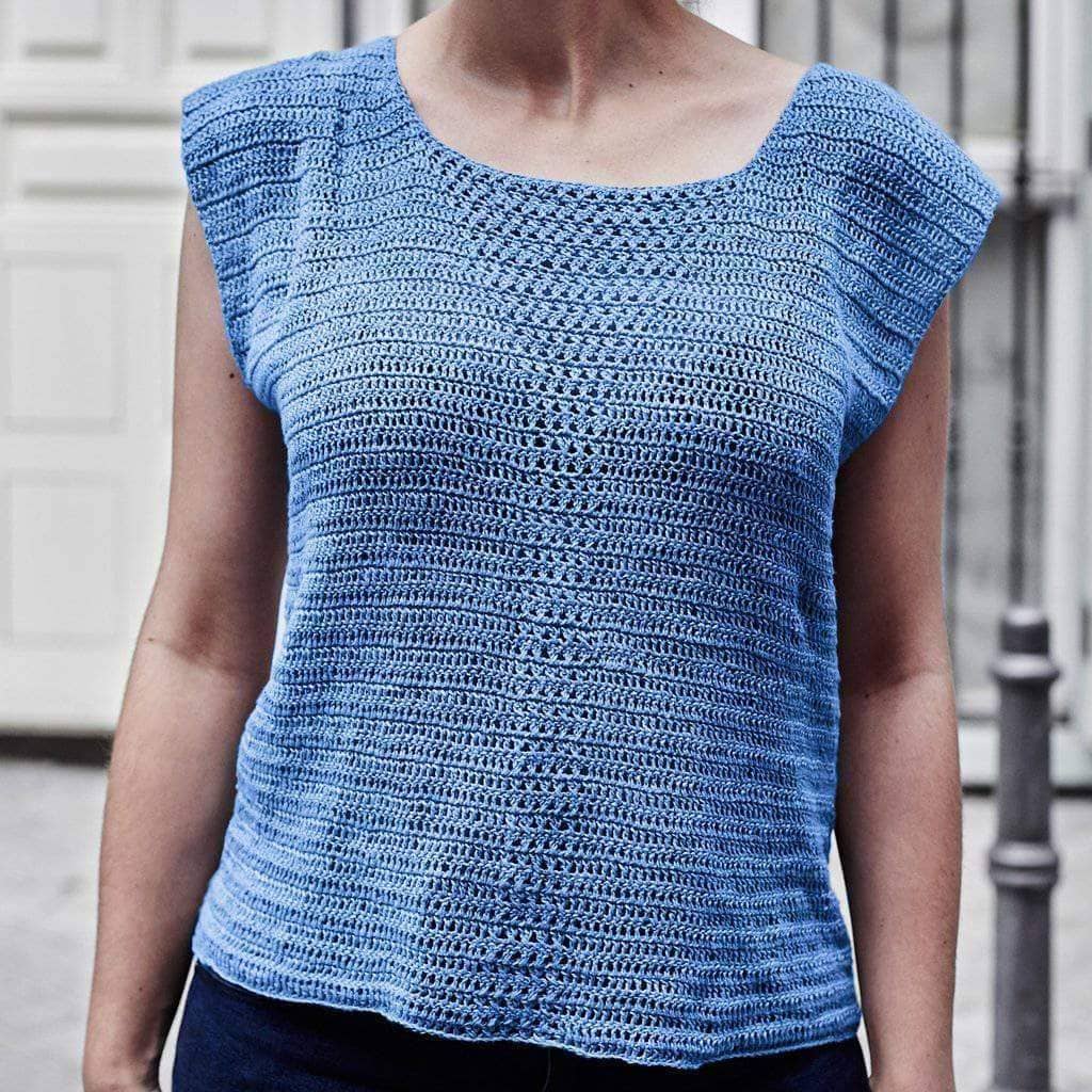 Crochet for Beginners: The Crossed Stitched Top Pattern - Darn Good Yarn