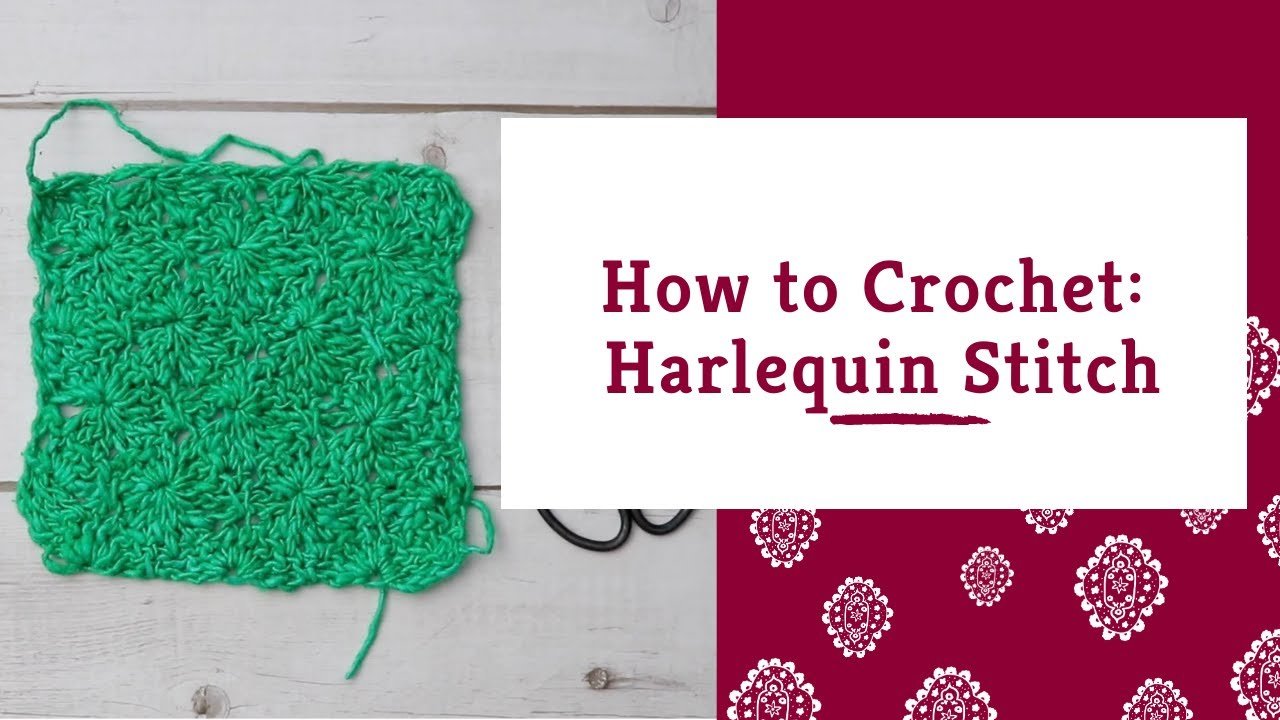 Crochet Harlequin Stitch - Darn Good Yarn