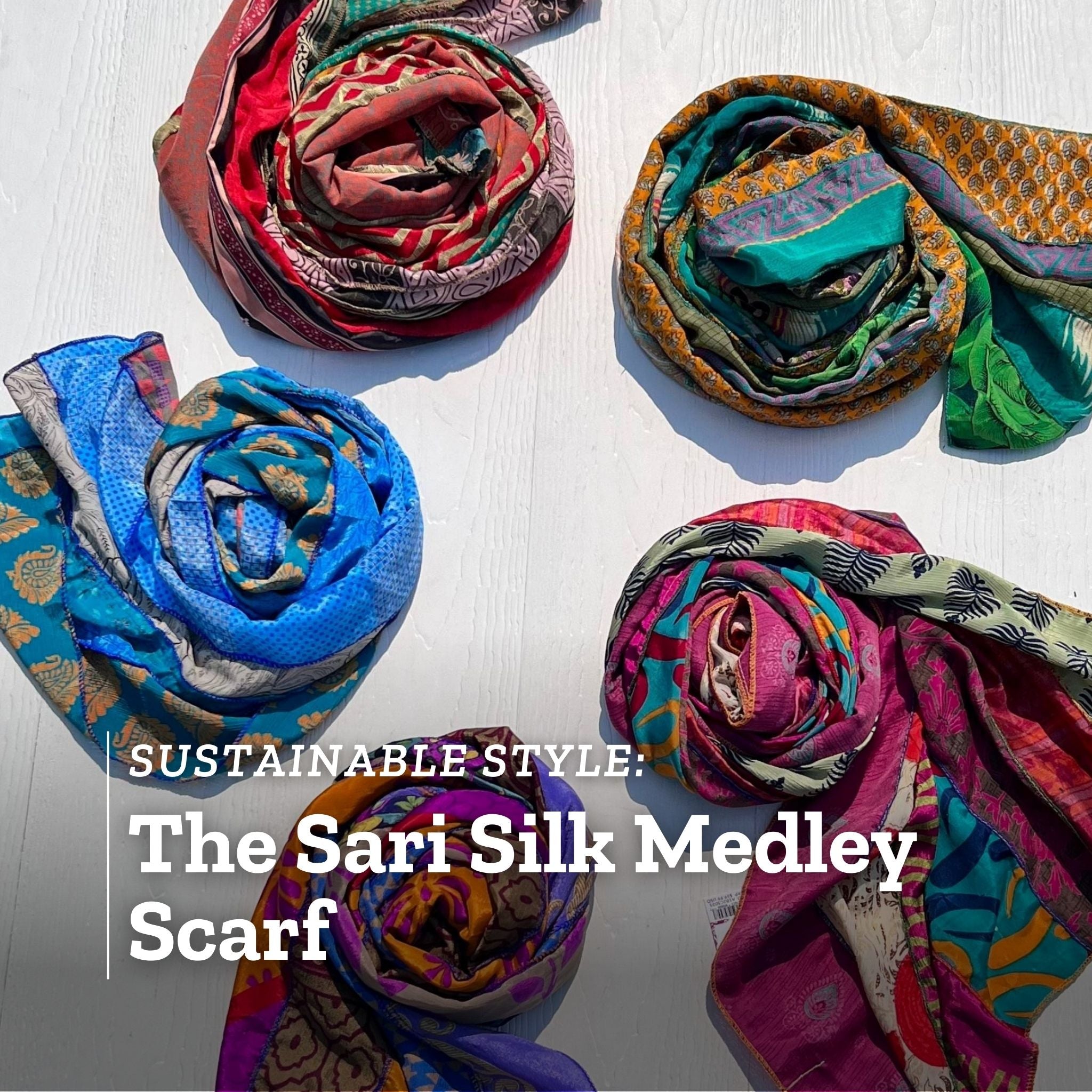Cyber Monday Steal: The Sari Silk Medley Scarf - Darn Good Yarn