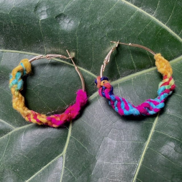 DIY Boho Macramé Earrings - Darn Good Yarn