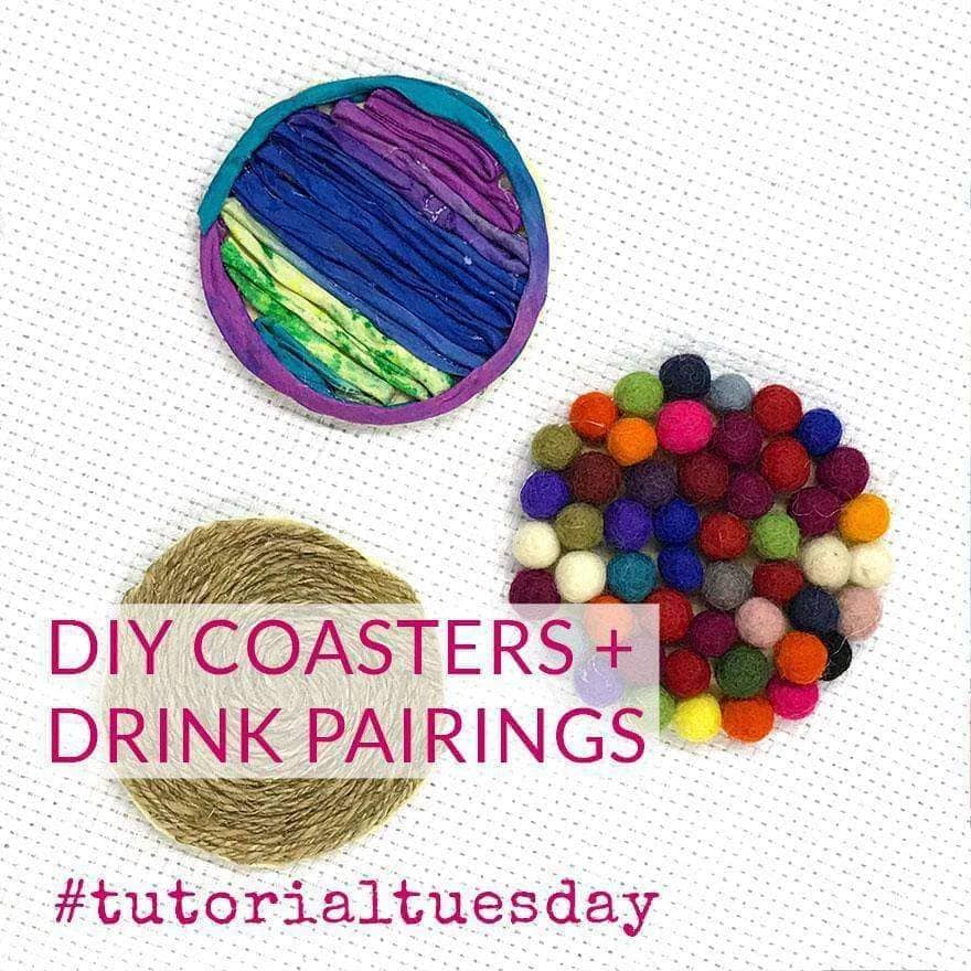 DIY Coasters & Drink Pairings | Darn Good Yarn