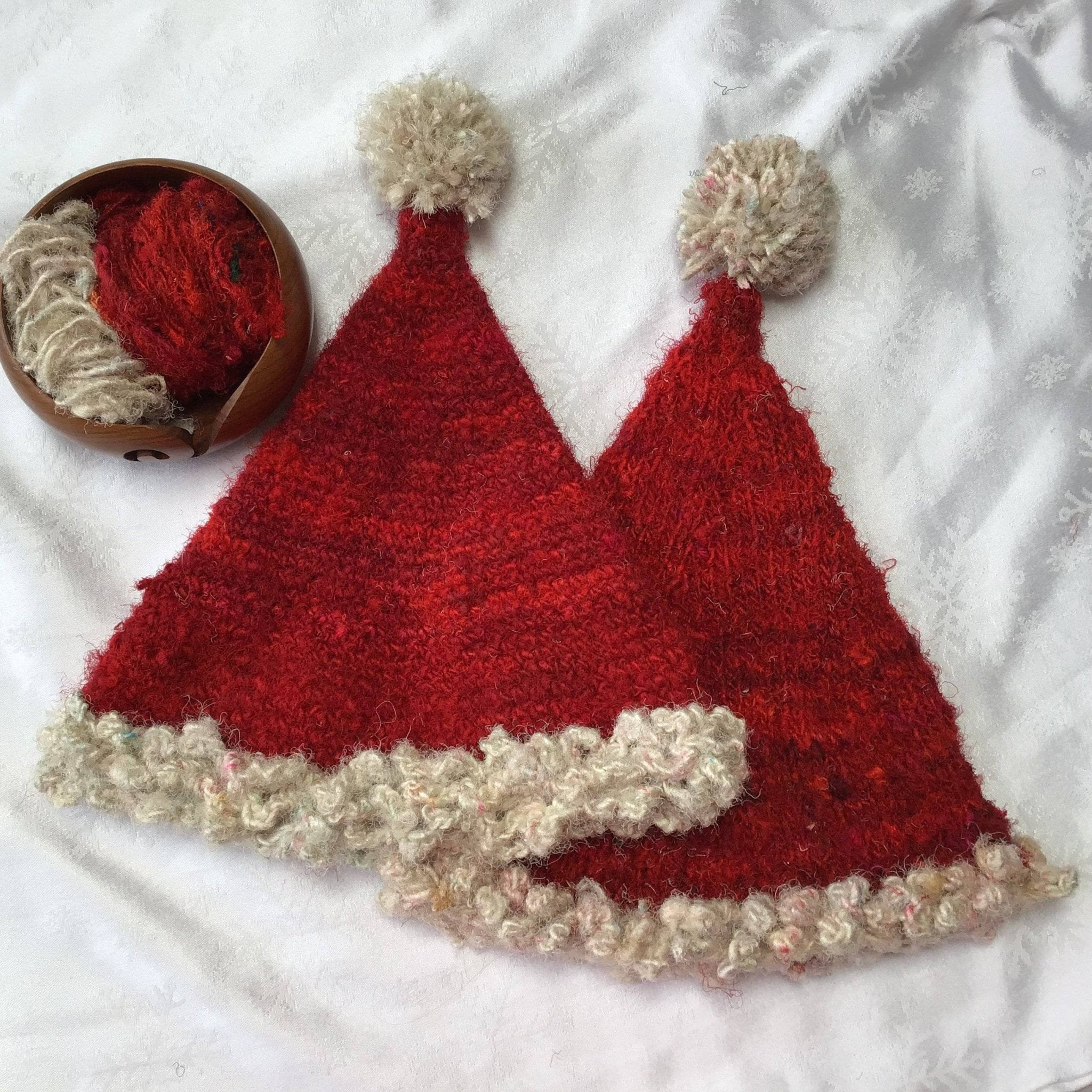 DIY Knit & Crochet Santa Hats - Darn Good Yarn
