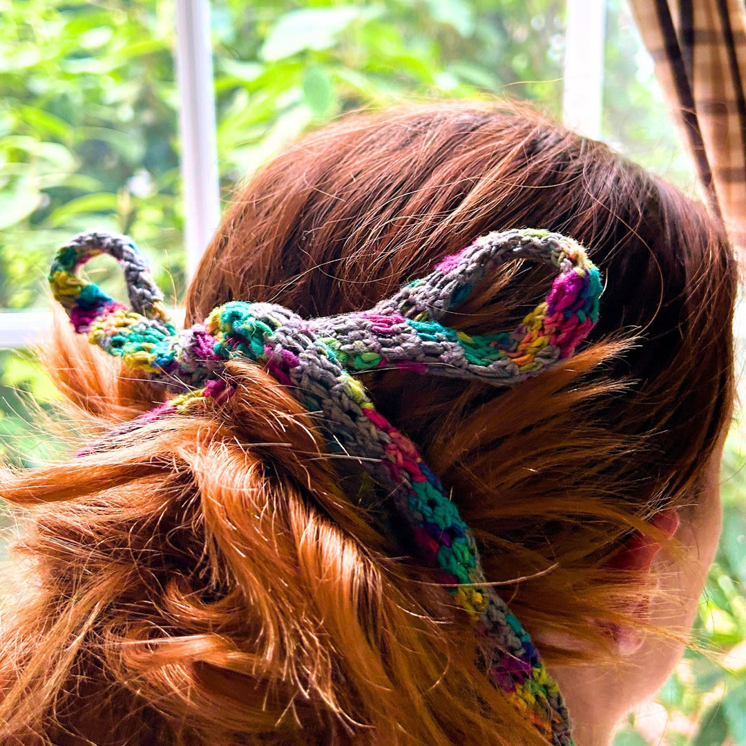 Everyday, Any Way Crochet Hair Ribbon - Darn Good Yarn