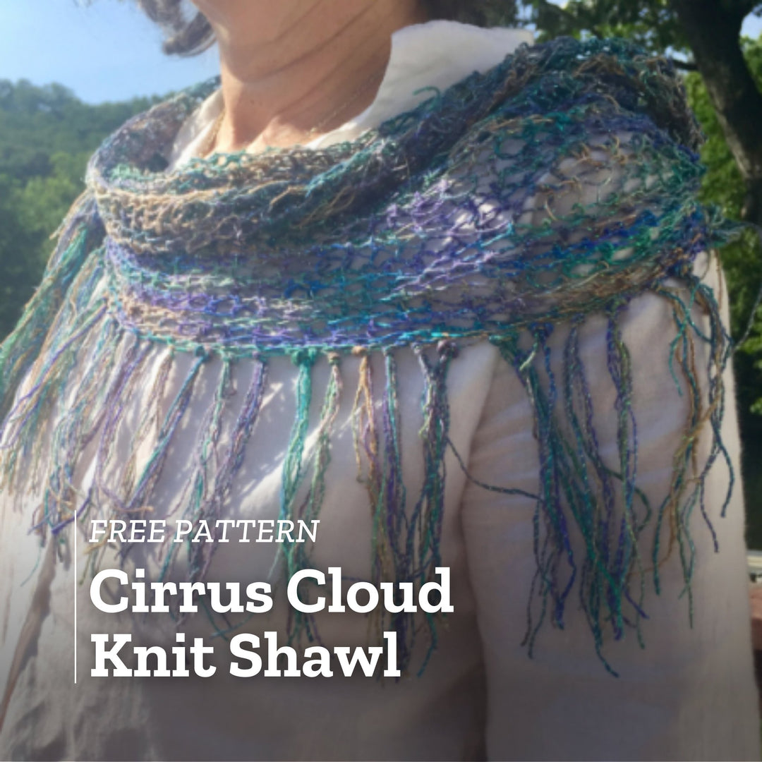 Free Pattern: Cirrus Cloud Knit Shawl - Darn Good Yarn