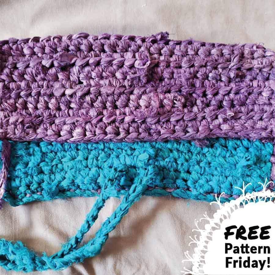 FREE PATTERN FRIDAY: Boho Chic Sari Silk Clutch Crochet Pattern - Darn Good Yarn