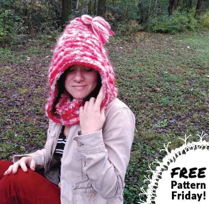 FREE PATTERN FRIDAY: The Snugly Love Bubble Hooded Cowl Knitting Pattern - Darn Good Yarn