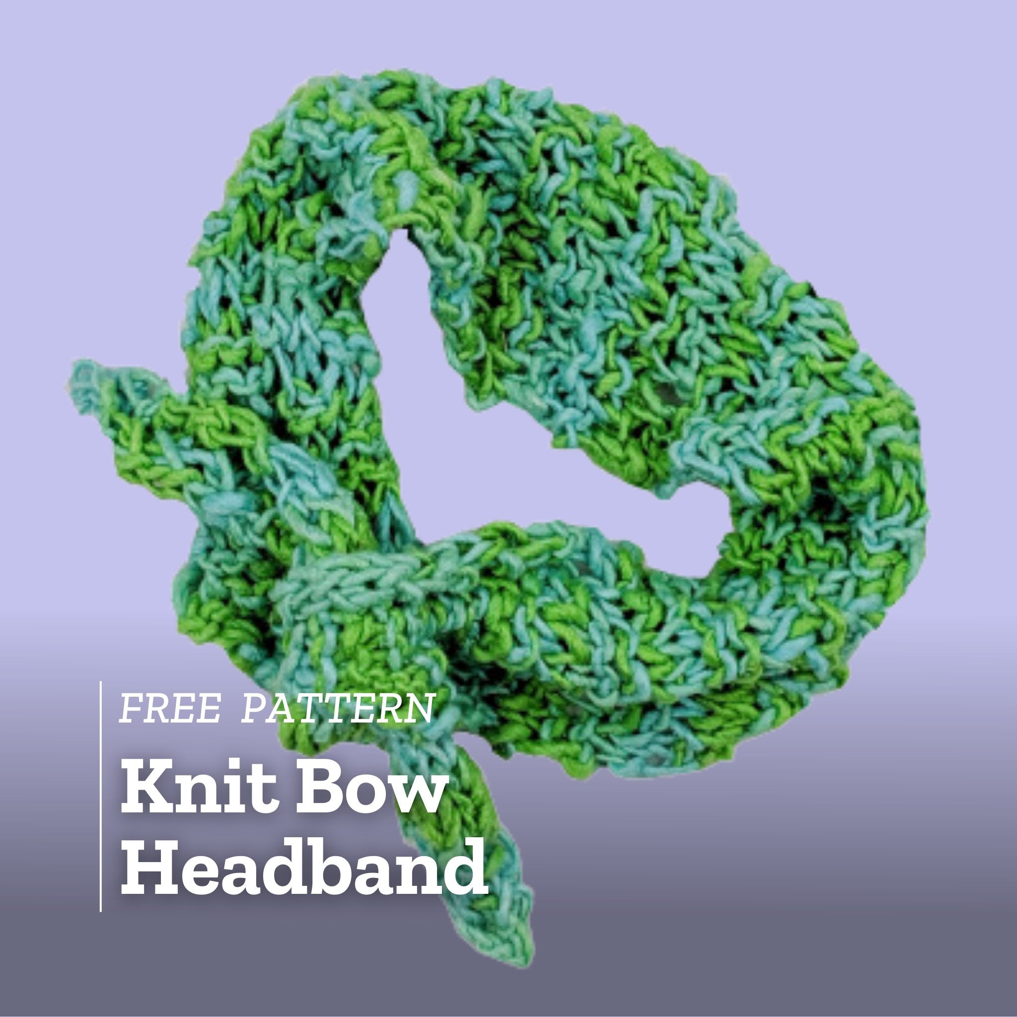 Free Pattern: Knit Bow Headband - Darn Good Yarn