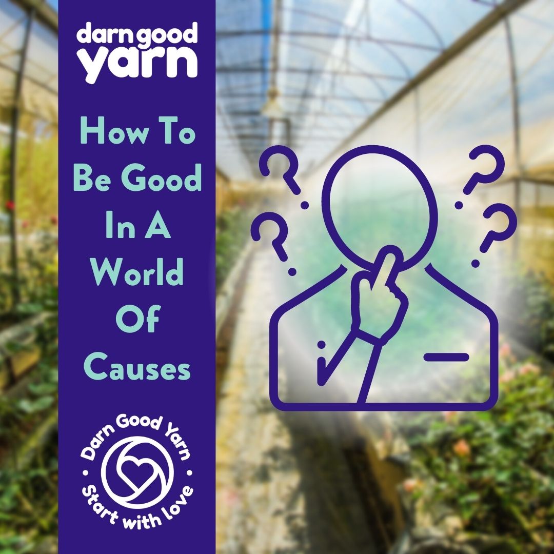 How To Be Good in a World Of Causes - Darn Good Yarn