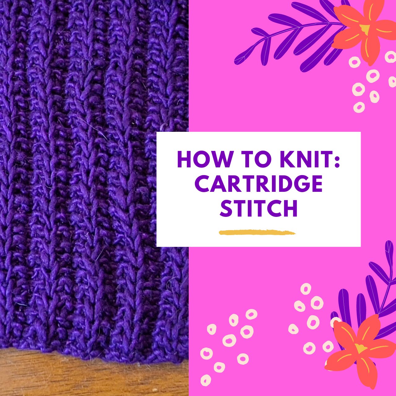 How to Knit: The Cartridge Rib Stitch - Darn Good Yarn