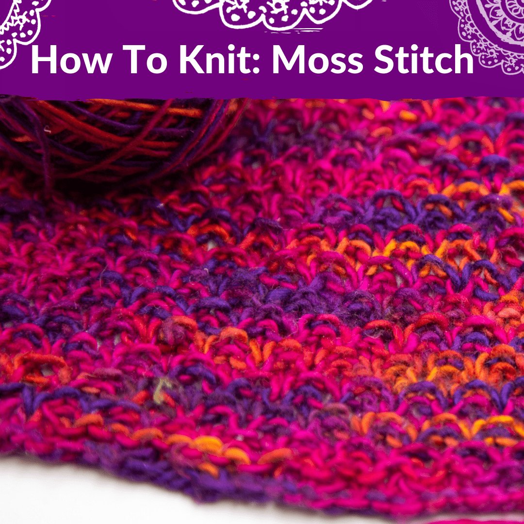 How to Knit: The Moss Stitch - Darn Good Yarn