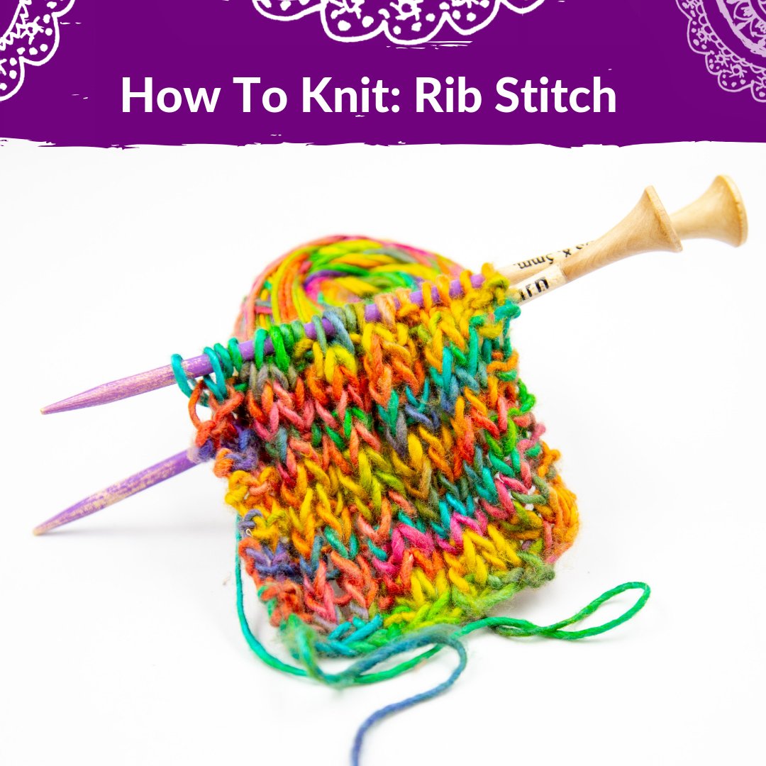How to Knit: The Rib Stitch - Darn Good Yarn