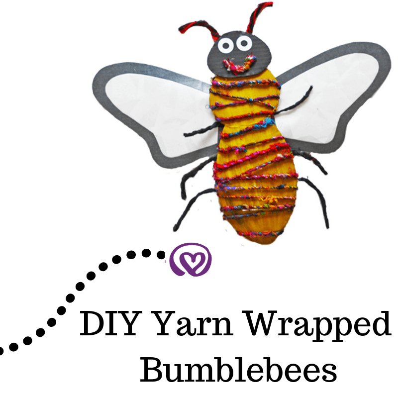 How to Make Yarn Wrapped Bumblebees - Kids Crafting - Darn Good Yarn