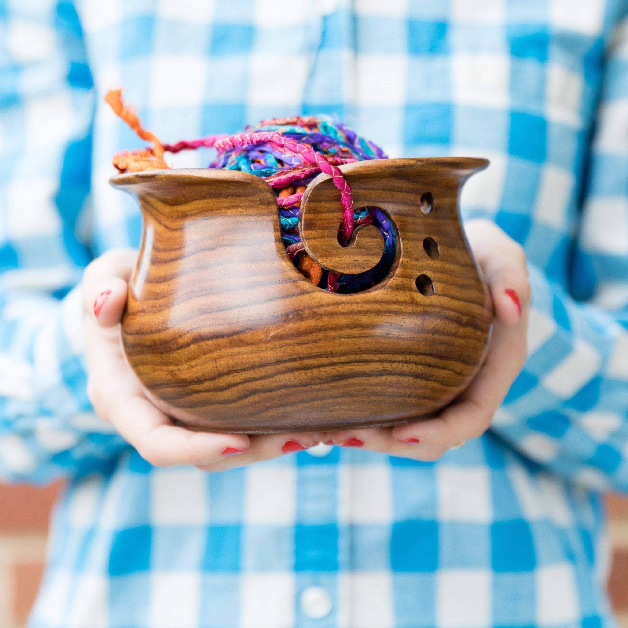 How To Use Your Yarn Bowl - Darn Good Yarn
