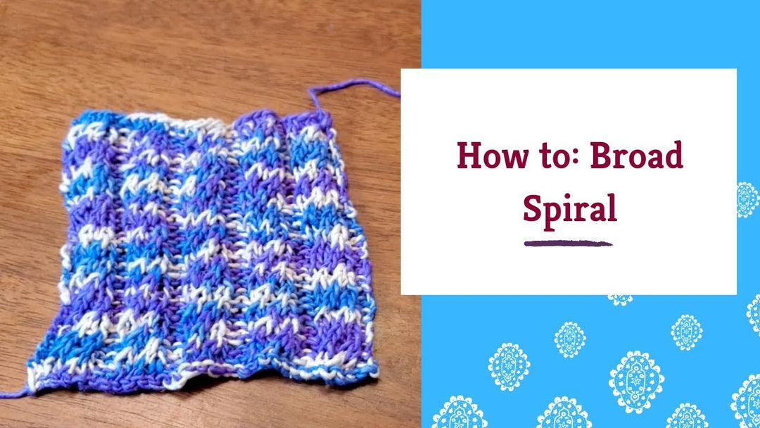 Knit Broad Spiral Stitch - Darn Good Yarn