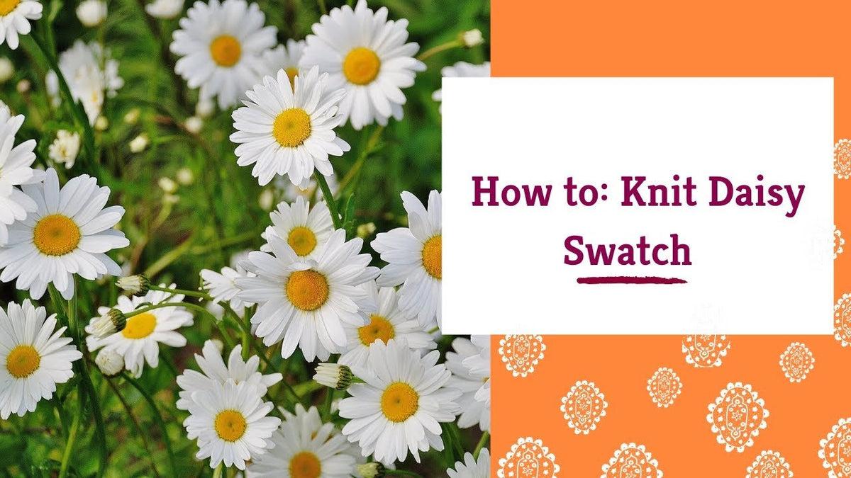 Knit Daisy Stitch Tutorial | Darn Good Yarn