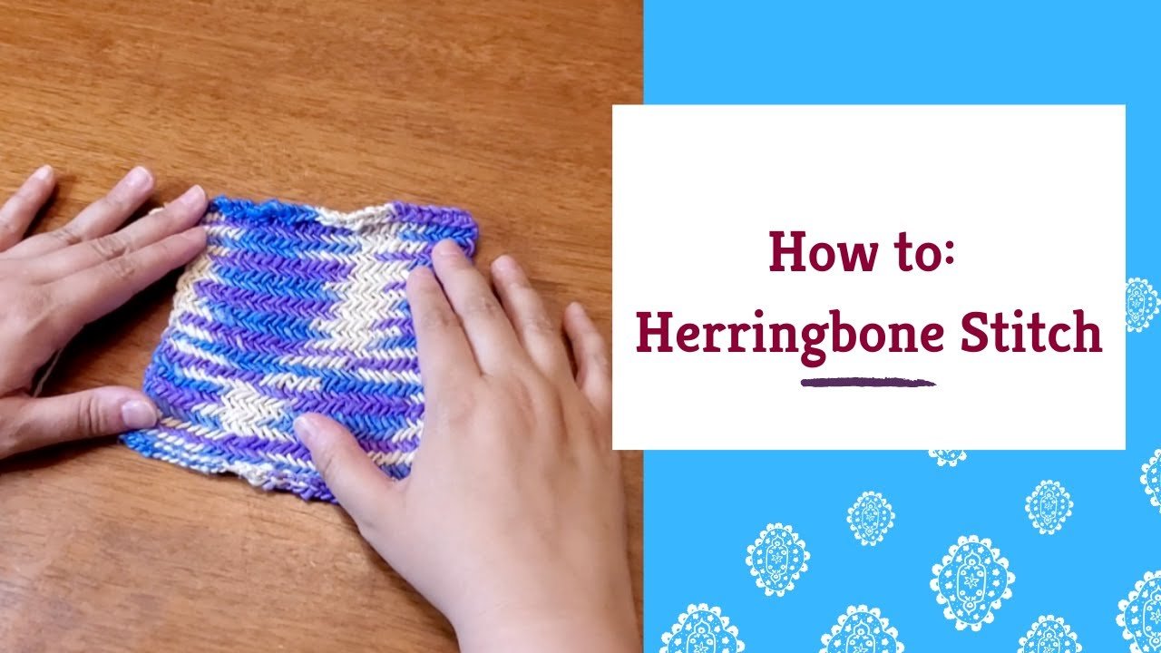 Knit Herringbone Stitch - Darn Good Yarn