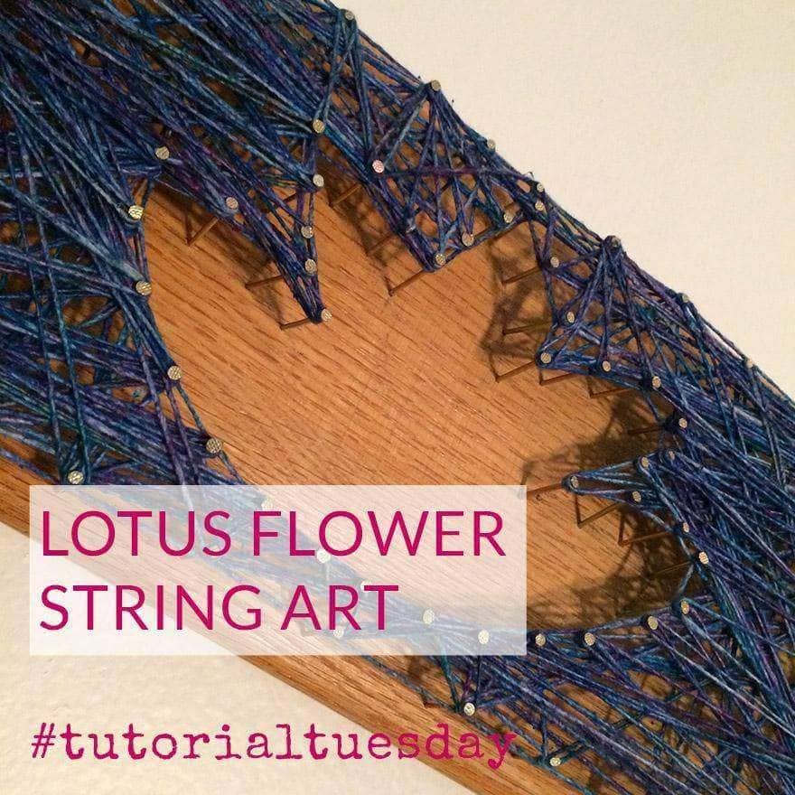 Lotus Flower String Art - Darn Good Yarn