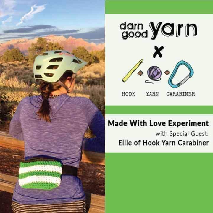 Made with Love by @HookYarnCarabiner and @DarnGoodYarn - Darn Good Yarn