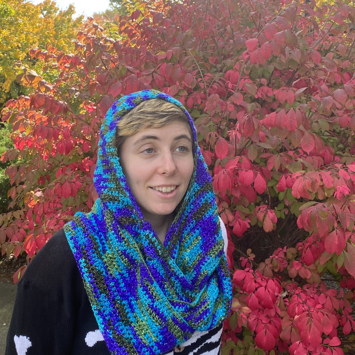 Scoodie Hooded Scarf Crochet Pattern | Darn Good Yarn