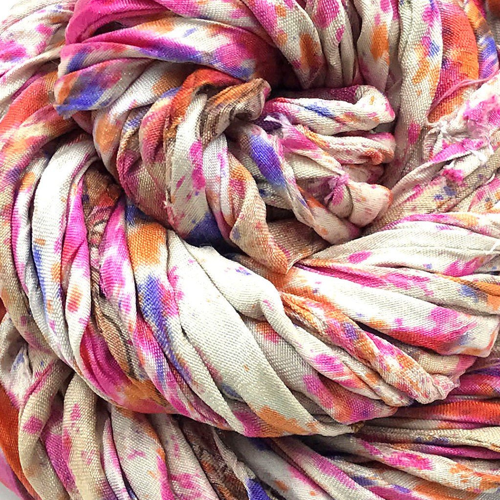 Recycled Sari Silk Piping Cord - Darn Good Yarn