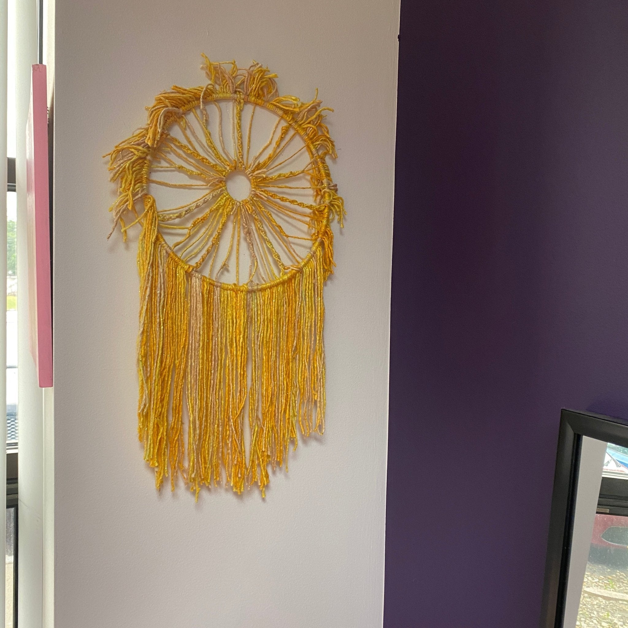 Shimmering Sun Mandala Wall Hanging | Darn Good Yarn