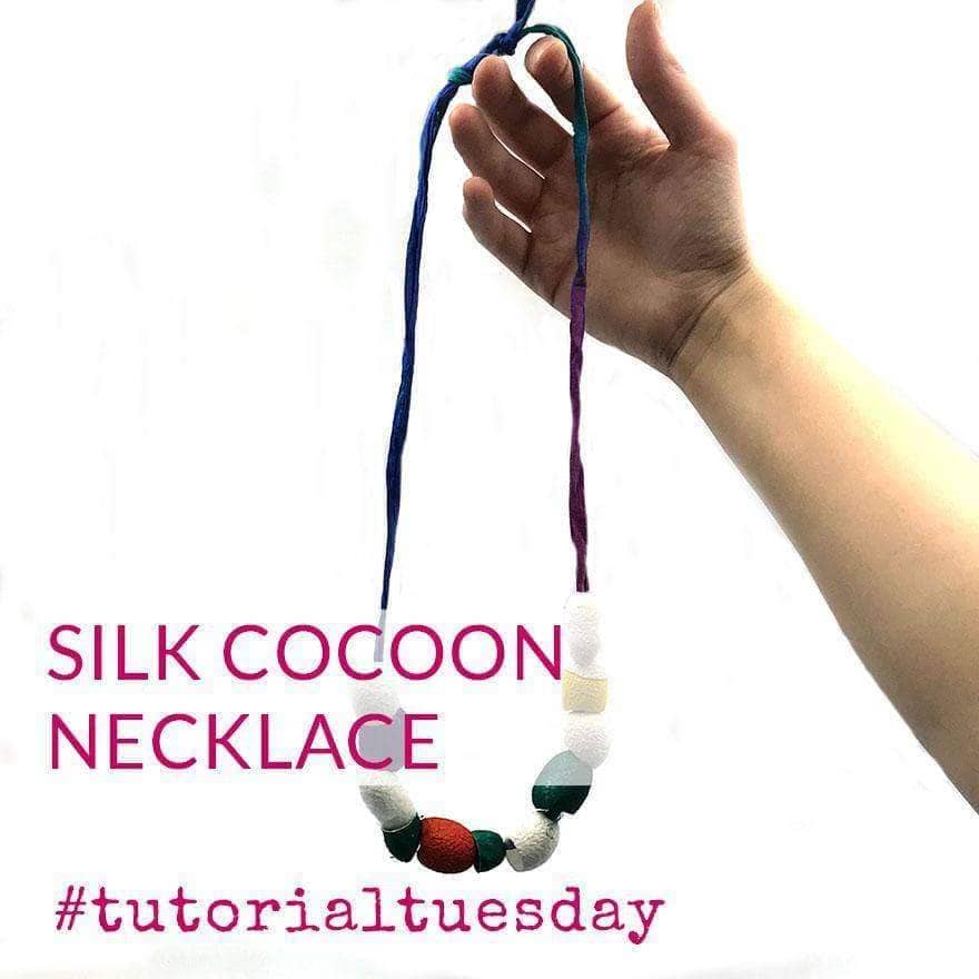 Silk Cocoon Necklaces - Darn Good Yarn