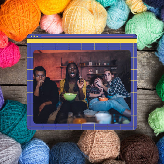 Spooky movies to watch while knitting (or crocheting!) a cozy sweater this Fall!