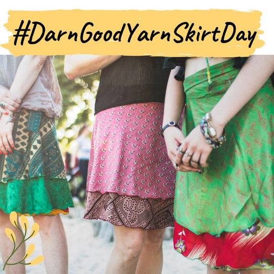 World Wide Wear Your Darn Good Yarn Wrap Skirt in Public Day!