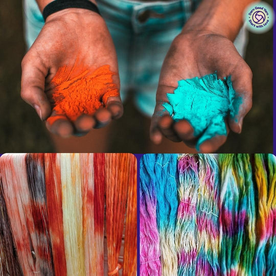 DIY Yarn Dyeing for Holi Festival